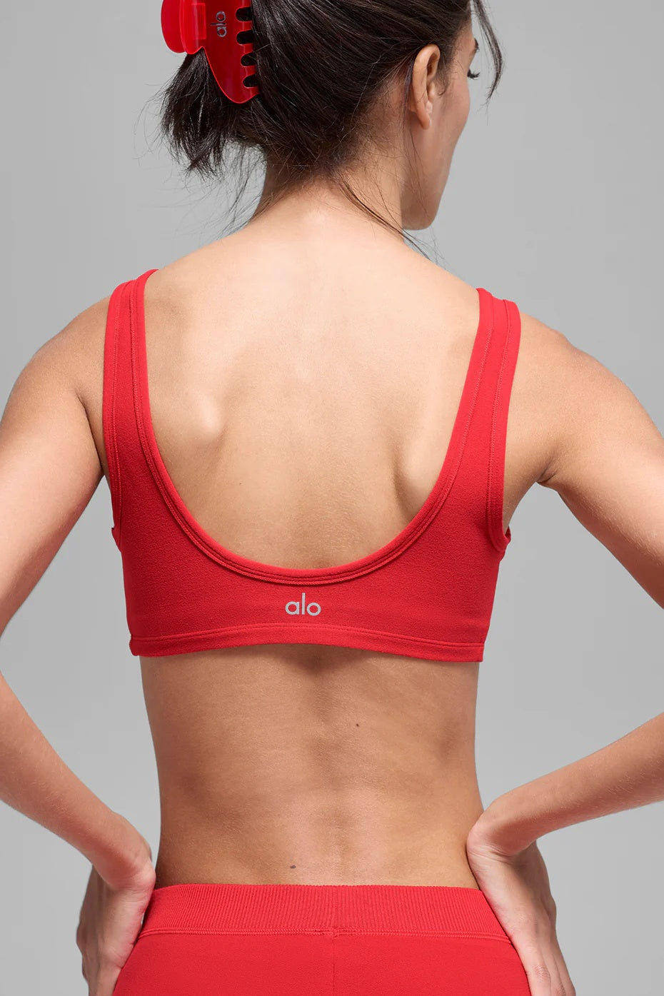 Alosoft Center Stage Bra - Bright Red