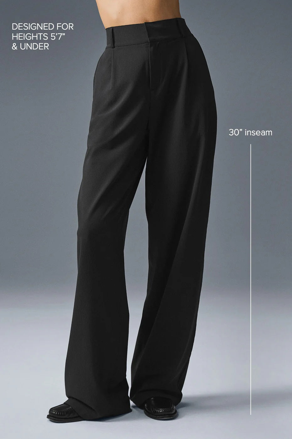High-Waist Dreamscape Trouser (Regular) - Black