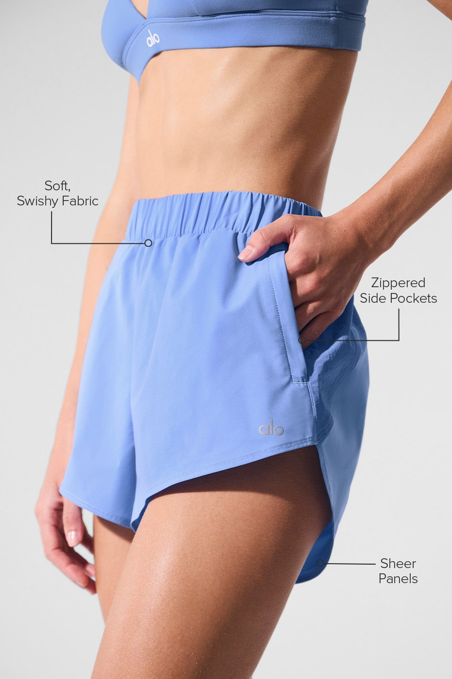 Playmaker Dolphin Short - Crystal Clear Blue