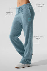 Wool Cashmere New Class Sweatpant - Celestial Blue Granite Heather