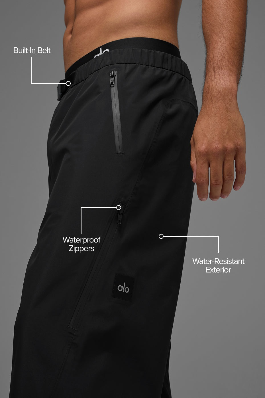 Alpha Shell Pant - Black