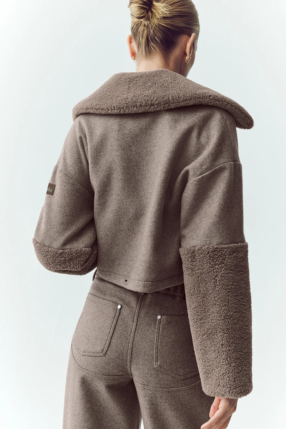 Wool Blend Nightfall Bomber - Alpine Cocoa Heather