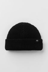 Courchevel Cashmere Beanie - Black