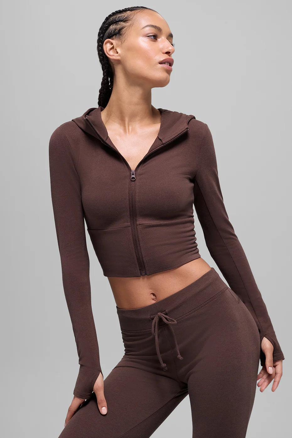 Sway Full Zip Hoodie - Brownstone