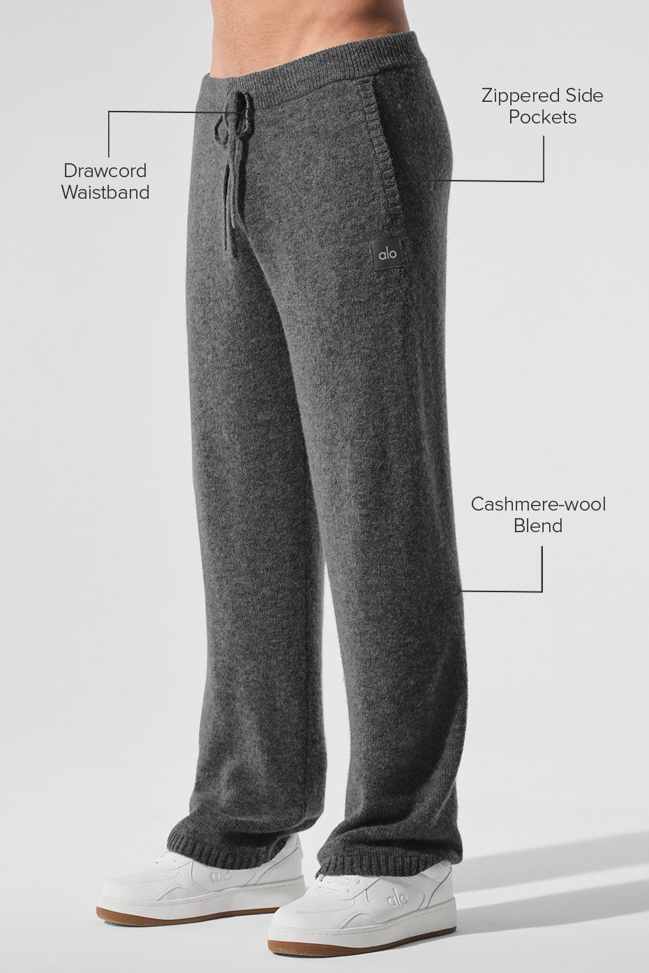 Wool Cashmere New Class Sweatpant - Platinum Grey