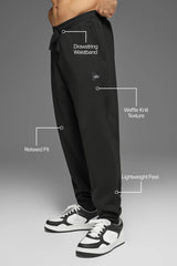 Waffle Lounge Jogger - Black