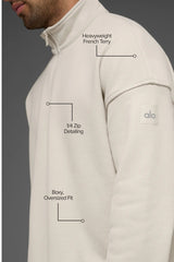 Renown Heavy Weight 1/4 Zip - Bone