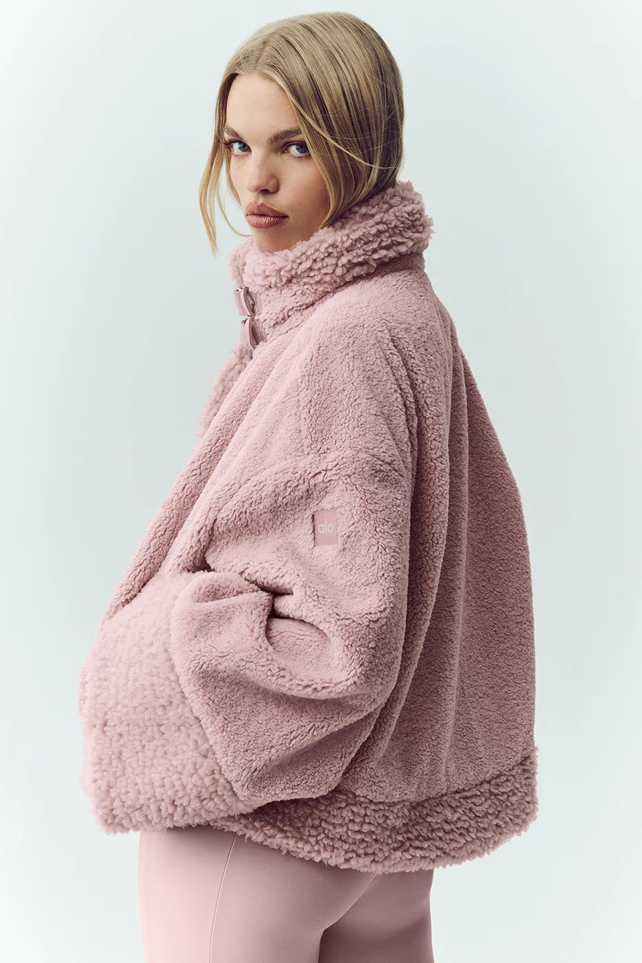 Sherpa Fireside Bomber - Pink Champagne