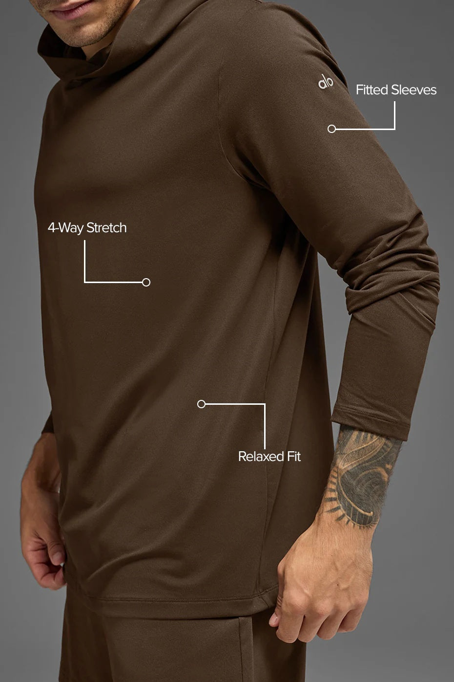 Conquer Reform Long Sleeve With Hood - Espresso