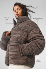 Stage Sweater Puffer - Brown Multi