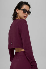 Supernatural Sweater Cardigan - Burgundy