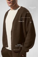Scholar Cardigan Sweater - Espresso