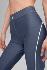 Airlift High-Waist Suit Up Legging - Bluestone/White