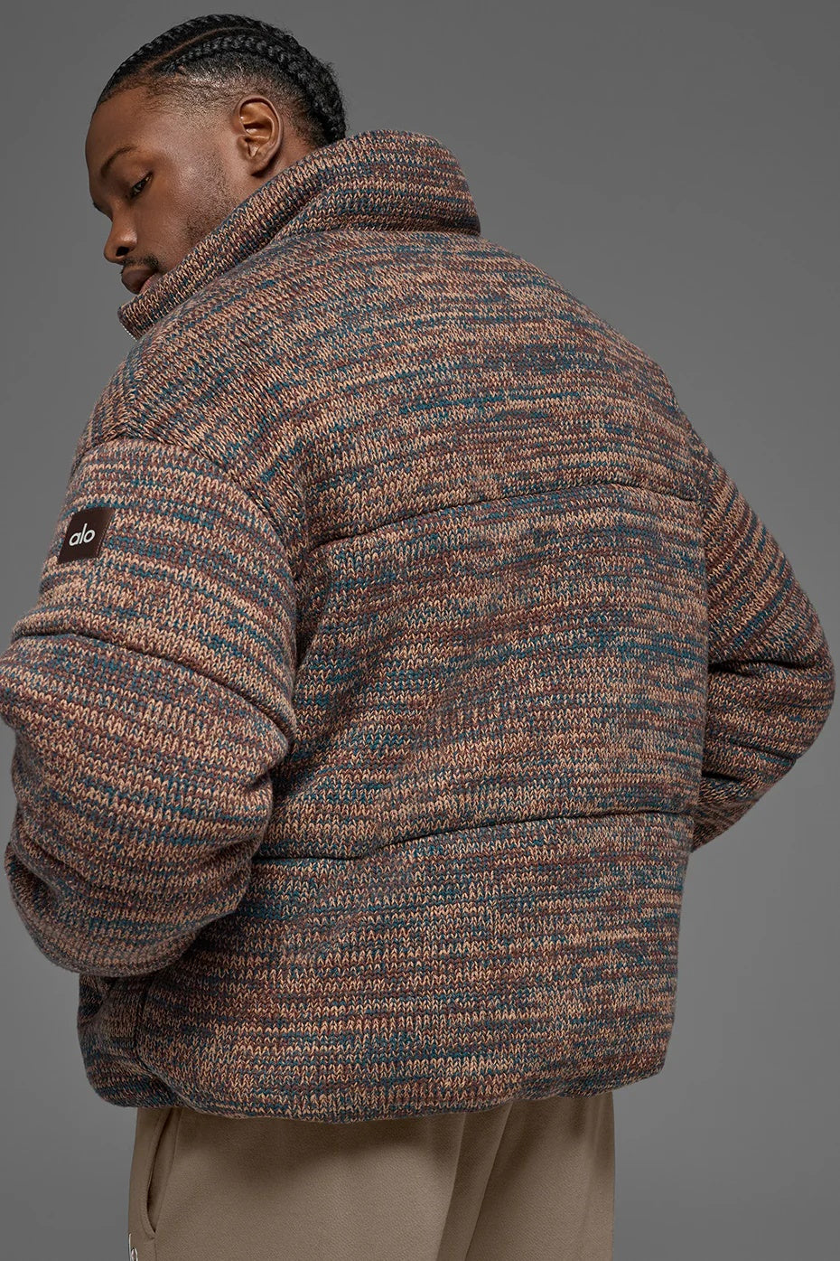 Stage Sweater Puffer - Brown Multi