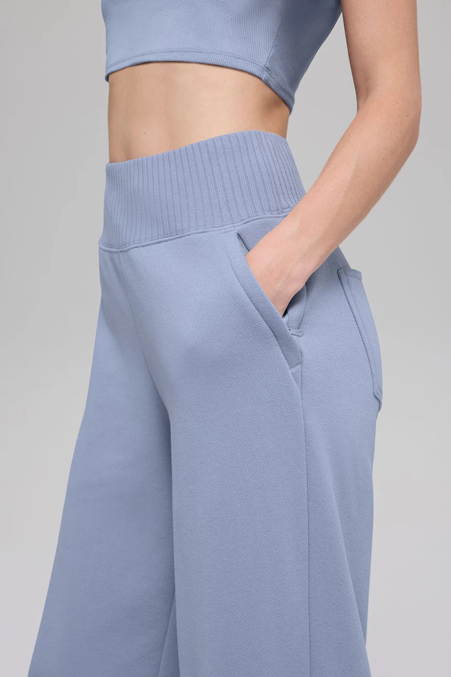 Serenity Wide Leg Sweatpant - Winter Frost