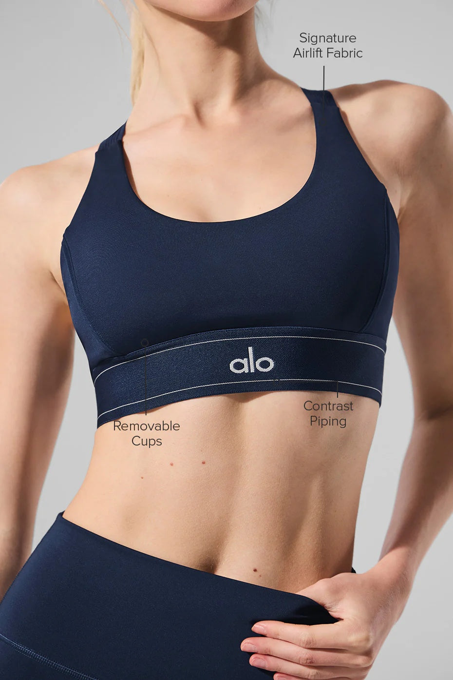 Airlift Suit Up Bra - Navy/Navy