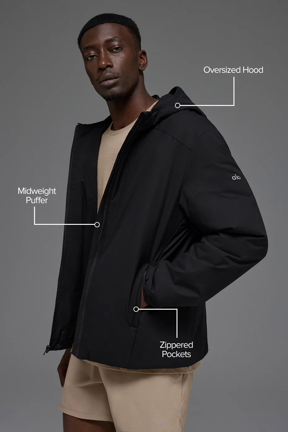 Elemental Full-Zip Jacket - Black