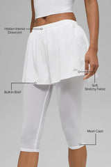 Mesh Front Runner 2 In 1 Short - White