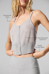 Sheer Cashmere Tank - Athletic Heather Grey