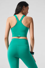 Airbrush Real Bra Tank - Spruce Green