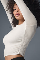 Gather Long Sleeve - Ivory