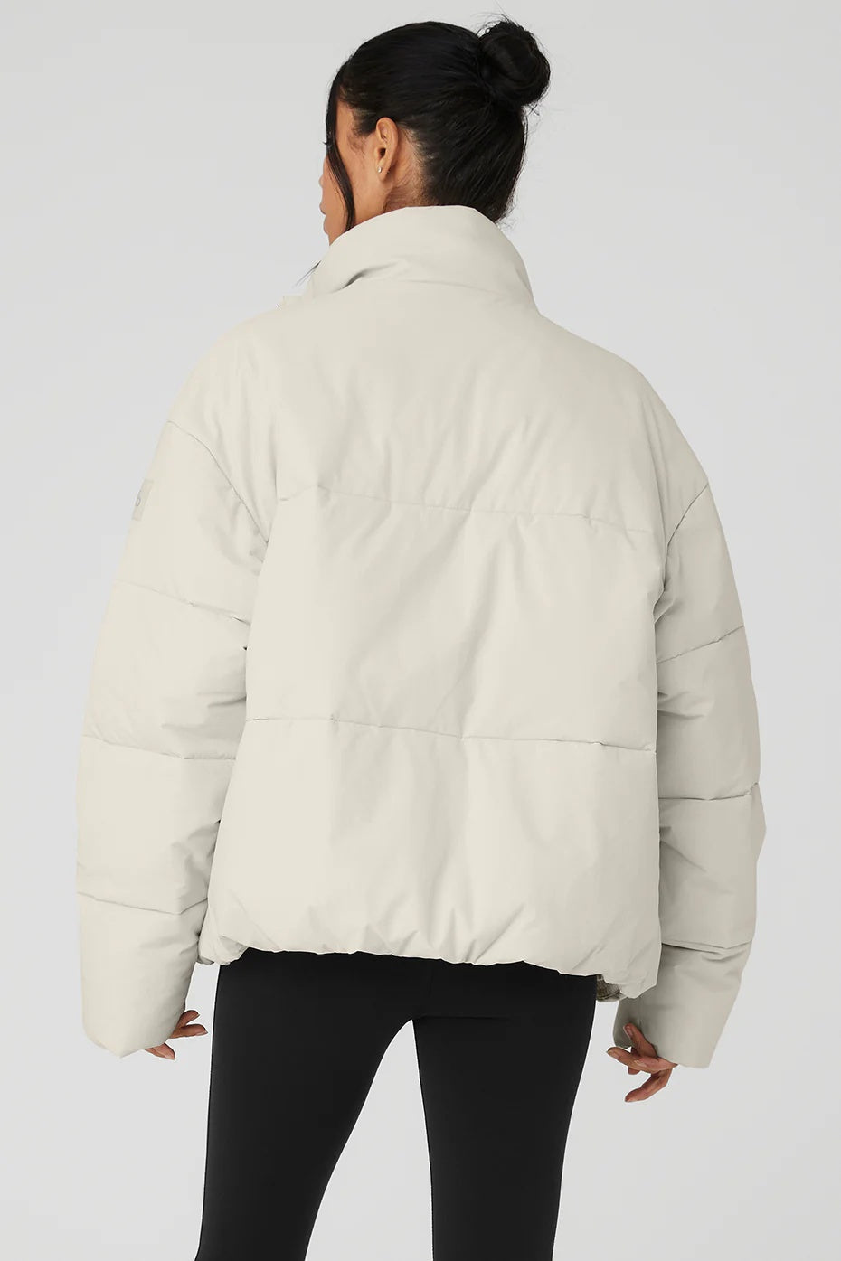 Stretch Woven Street Puffer - Bone