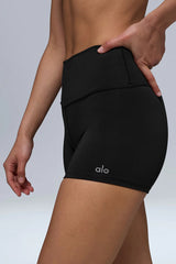 3" High-Waist Airlift Short - Black