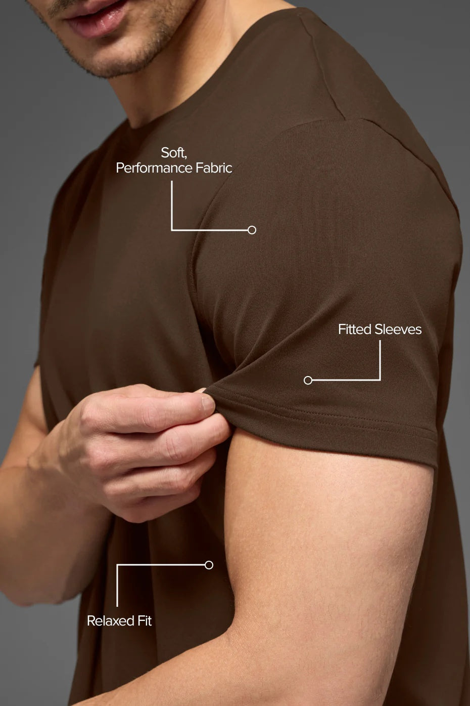 Conquer Reform Crewneck Short Sleeve - Espresso