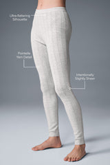 Pointelle Sweater High-Waist Be Mine Legging - Light Grey Heather