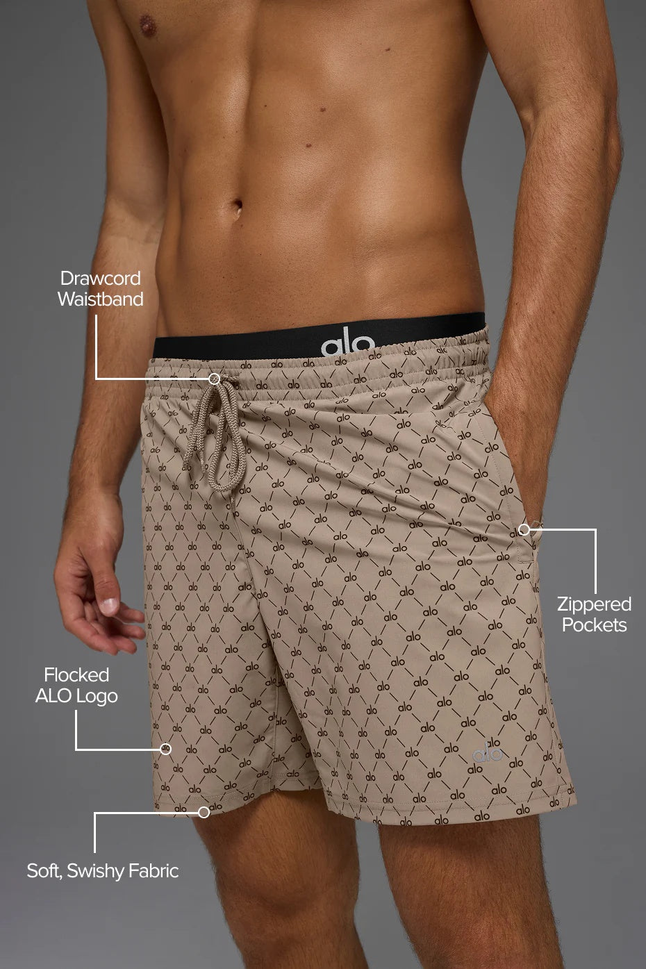 7" Diamond Circuit Short - Gravel/Espresso