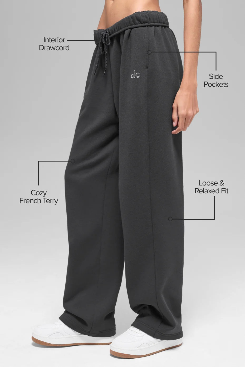 Accolade Straight Leg Sweatpant - Anthracite