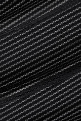 Striped Mesh Tropical Nights Flare Pant - Black