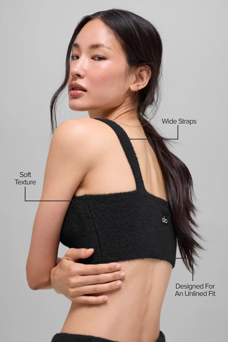 Snuggle Up Sweater Bra - Black
