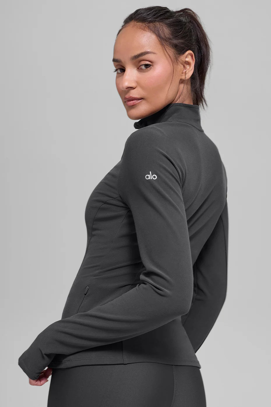 Alosoft 1/2 Zip Rapid Pullover - Anthracite