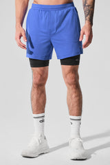 Conquer React 2-In-1 Performance Short - Marathon Blue/Black