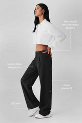 Mid-Rise Showdown Trouser - Black