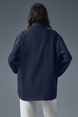 Edition Sueded Jacket - Navy