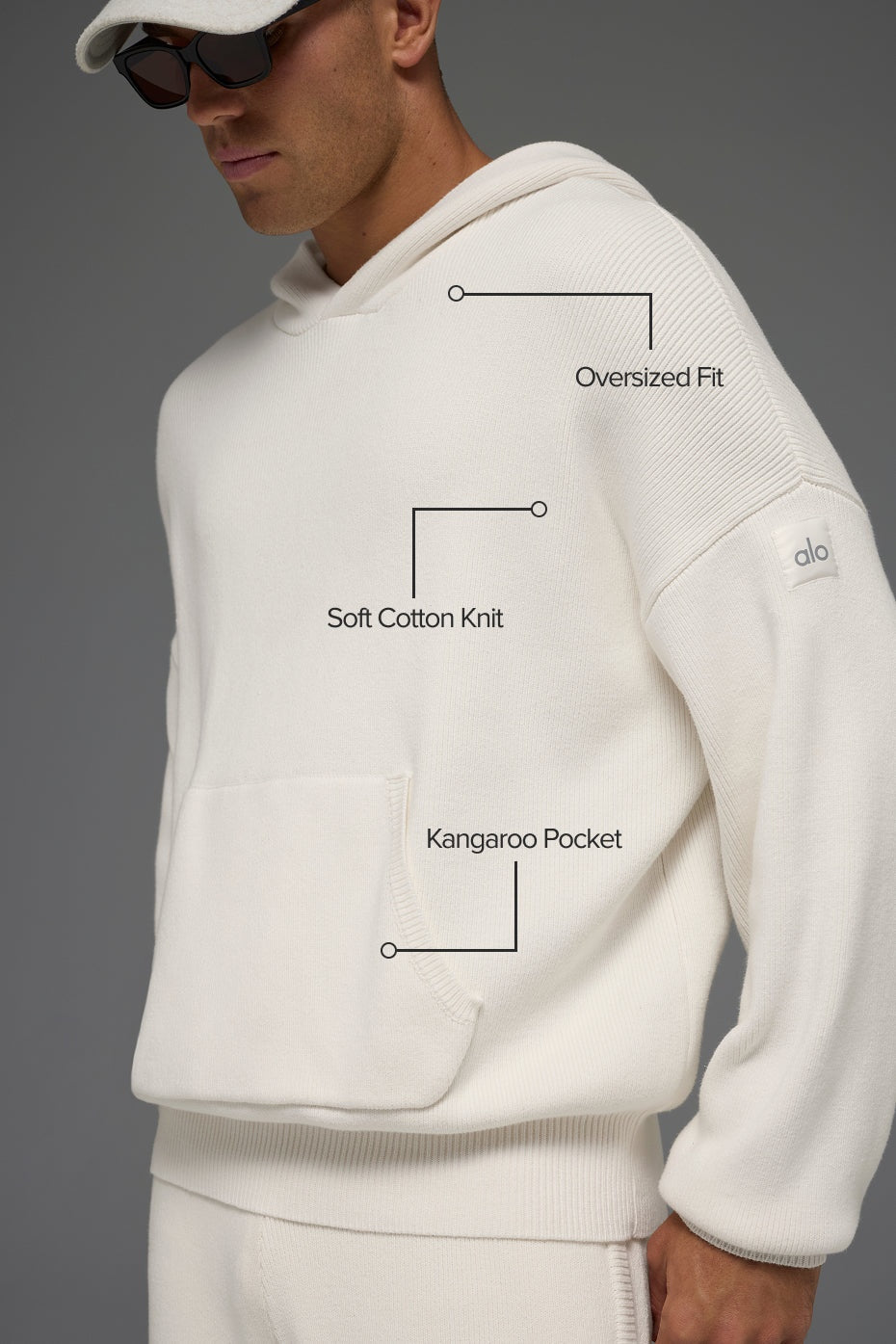 Scholar Hooded Sweater - Ivory