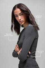 Ribbed Modal Long Sleeve - Anthracite