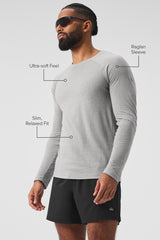 Triumph Long Sleeve Tee - Athletic Heather Grey