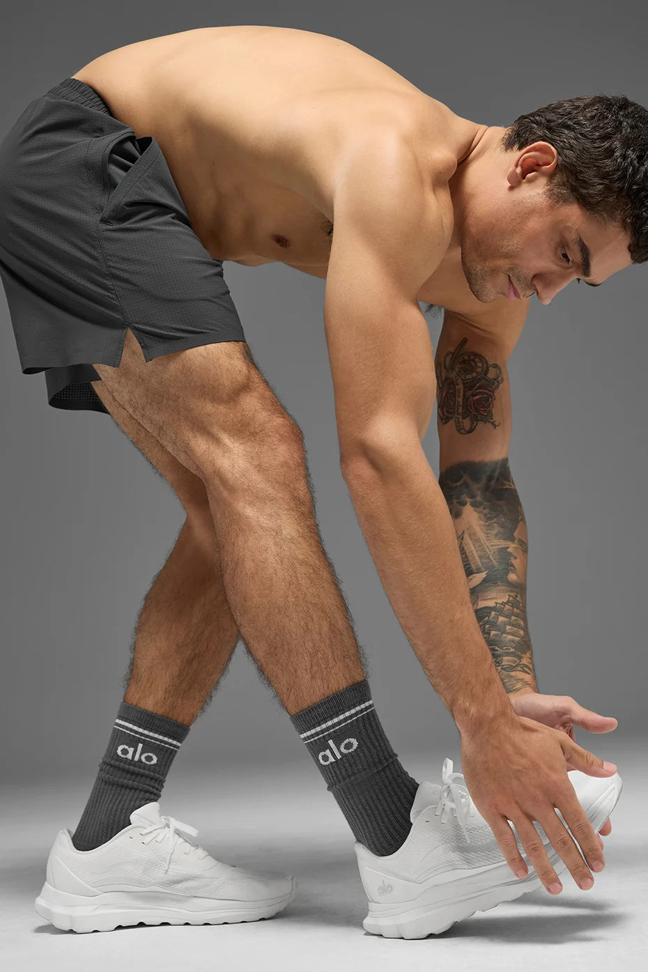 Unisex Throwback Sock - Anthracite/White