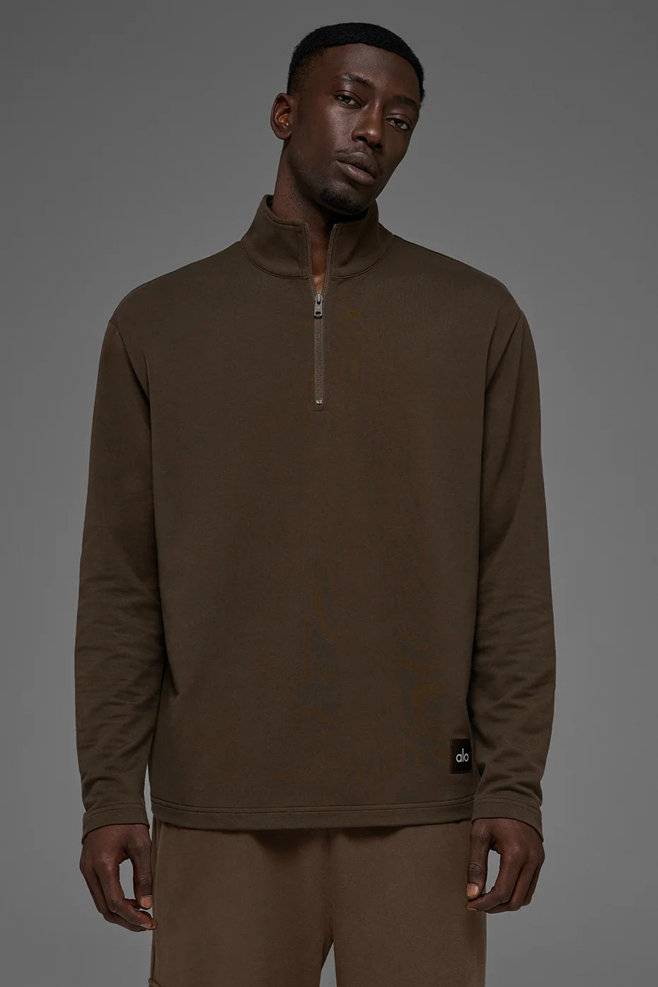 Double Take Long Sleeve 1/4 Zip - Espresso