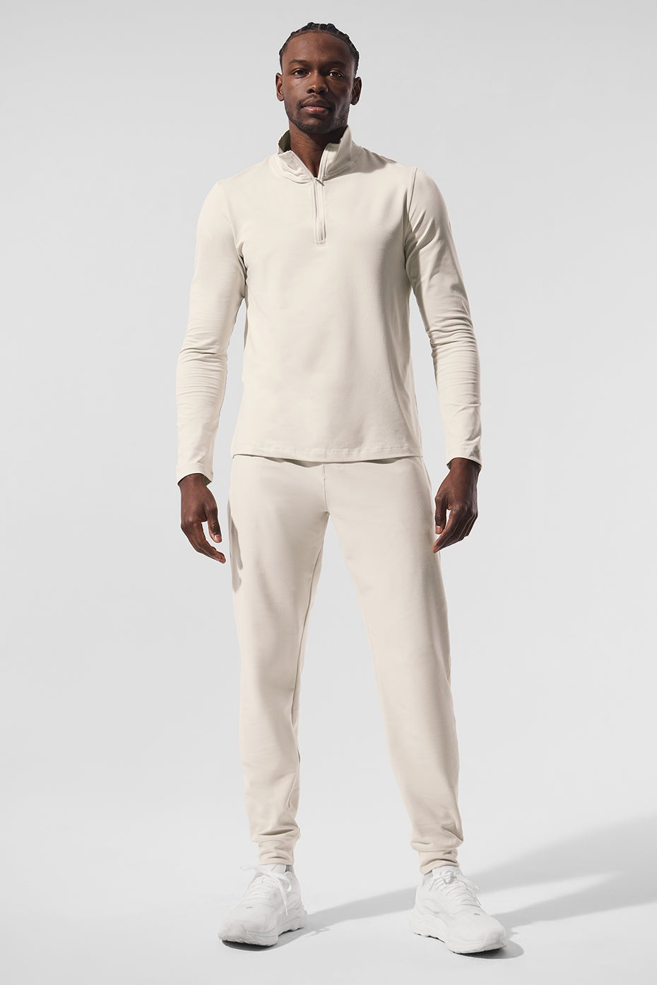 Conquer 1/4 Zip Reform Long Sleeve - Bone