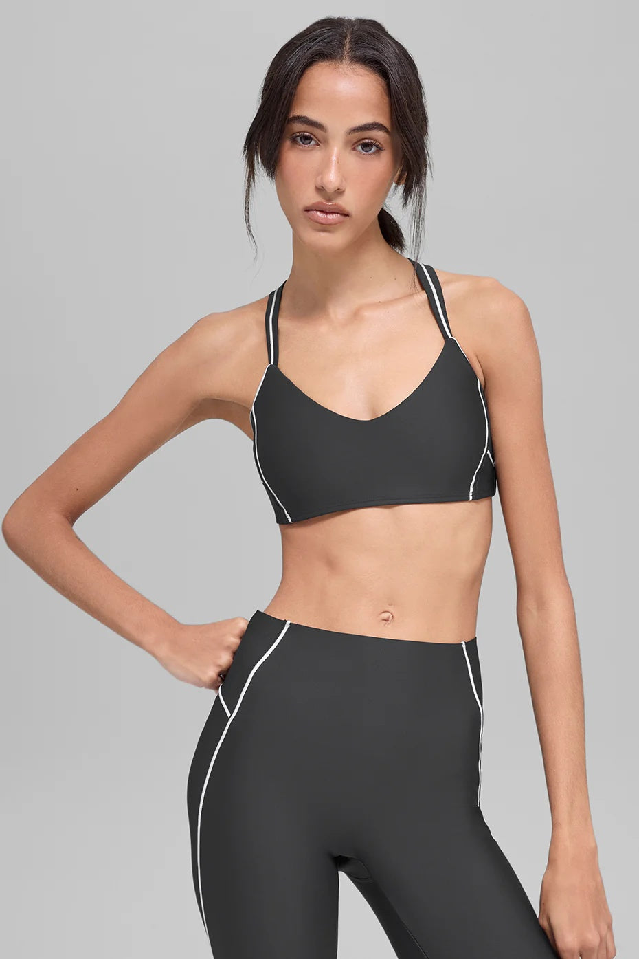 Airlift Haven Bra - Anthracite/White