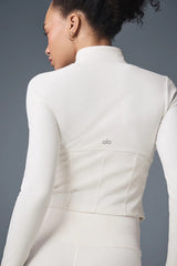 Airbrush Corset Full Zip Jacket - Ivory