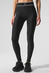 Airlift High-Waist Alignment Legging - Black/White