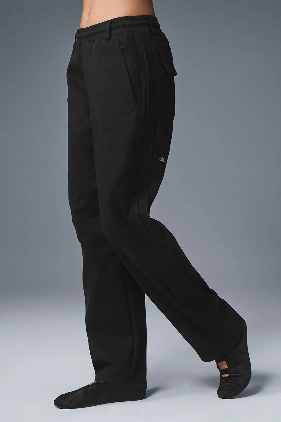Edition Sueded Straight Leg Pant - Black