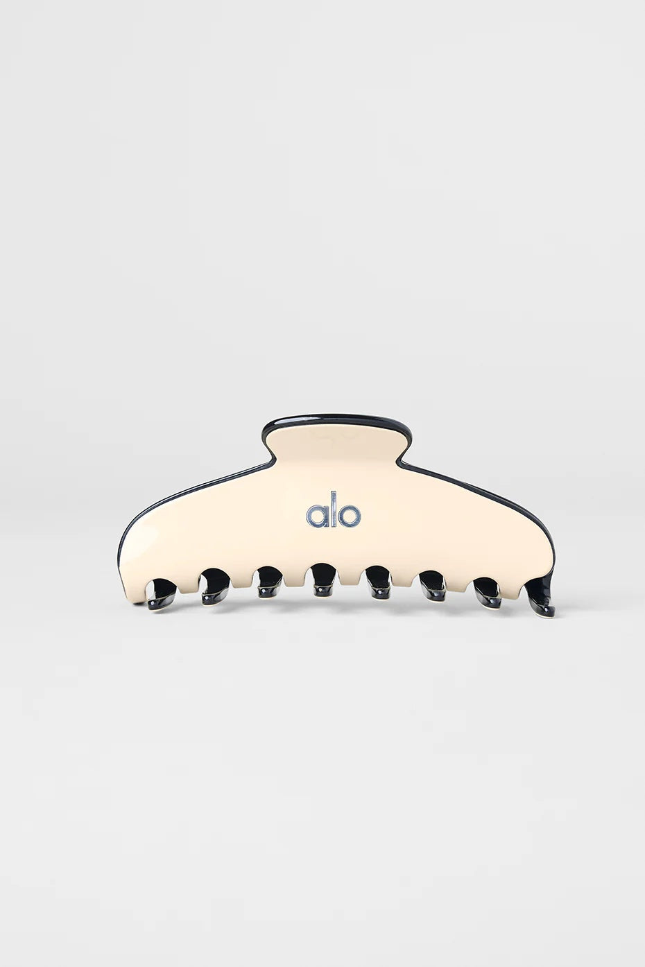 Outline Claw Clip - Macadamia/Black