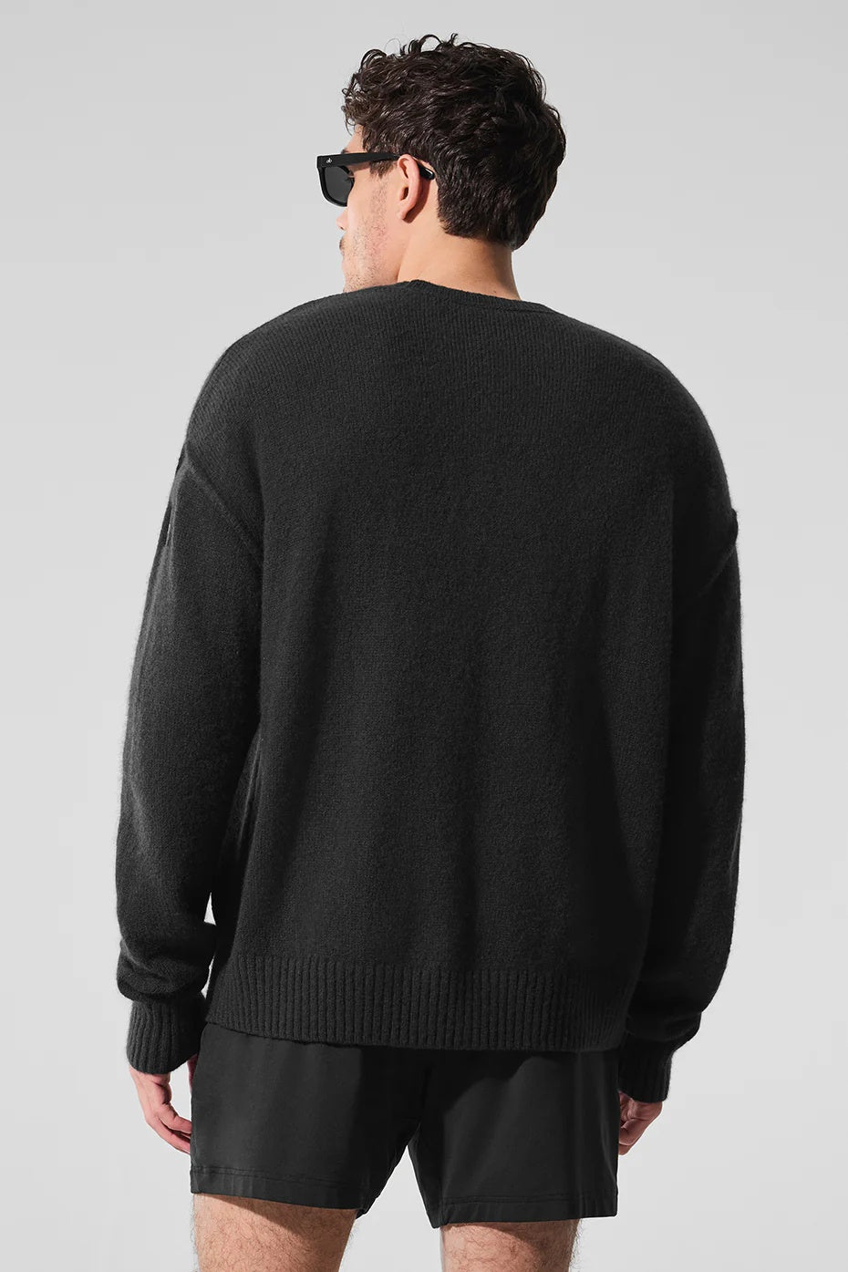 Unisex Wool Cashmere New Class Crewneck Sweater - Black