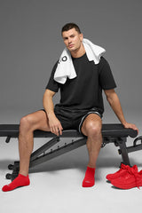 Unisex Performance Tab Sock - Bright Red